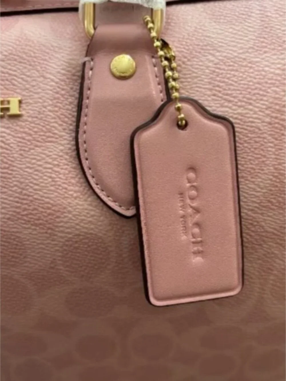 🍇NWT Coach Large Rowan CA077 Powder Pink.🍇 - Picture 4 of 9